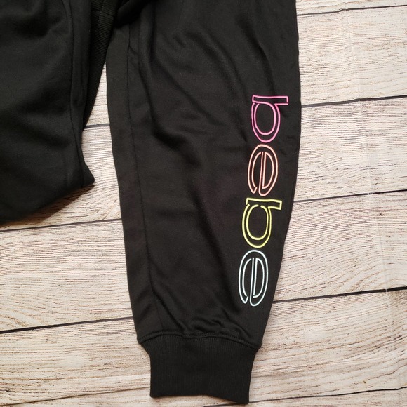 BEBE sports black women's joggers 3X - Picture 5 of 5